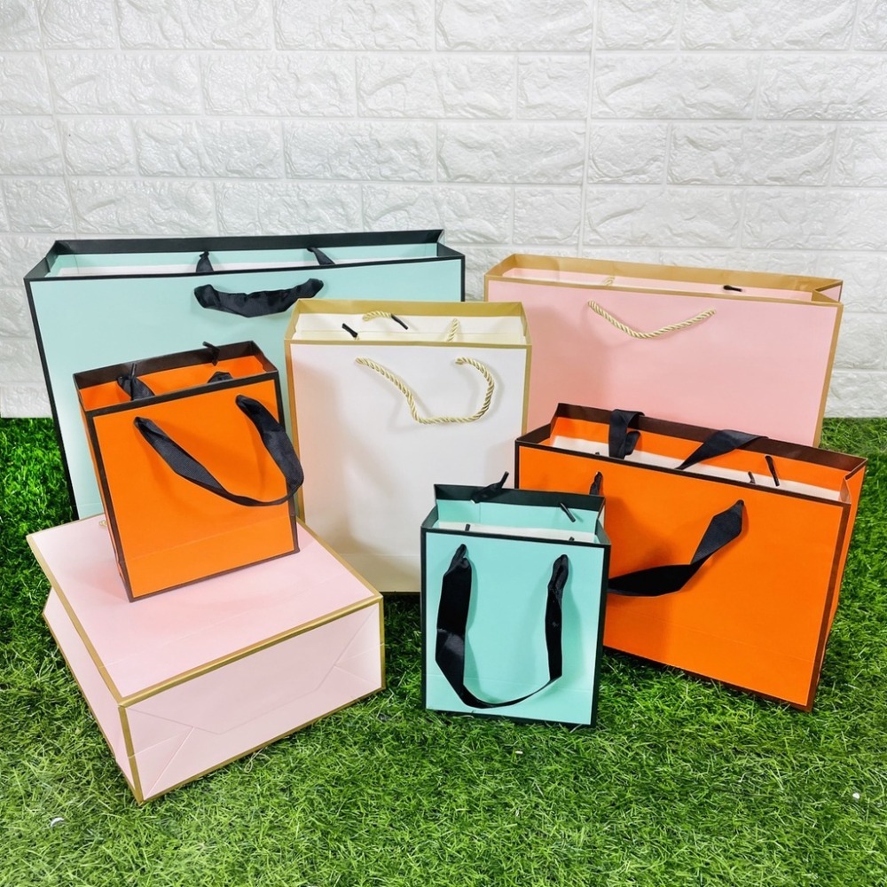 立體紙袋 手提紙袋 (直立) 客製化 LOGO 禮品袋 手提袋 包裝袋 服飾 禮物袋 婚禮紙袋【S330152】-細節圖9