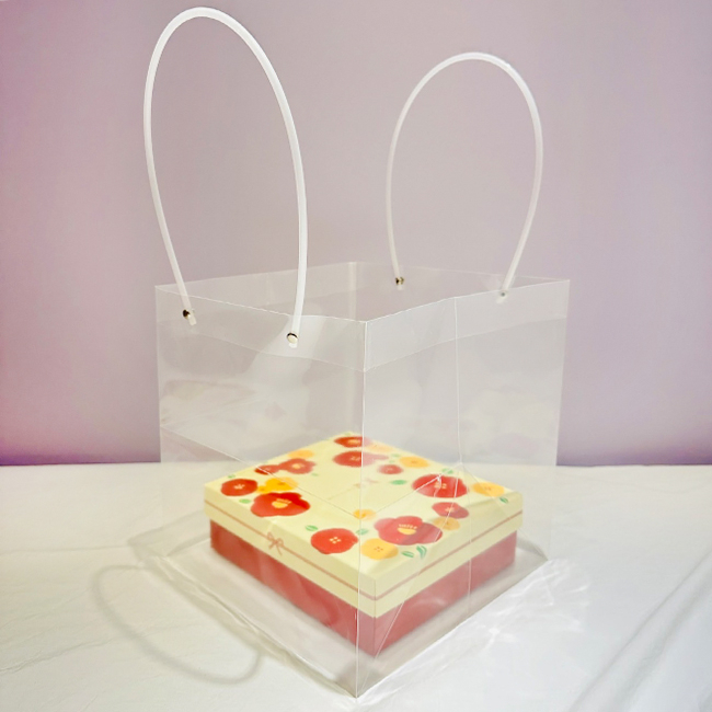 PP 手提蛋糕袋 透明袋 (6尺寸 立方體) 防水 禮品袋 塑膠袋 網美袋 透明袋 環保袋 飲料袋【S330159】-細節圖7