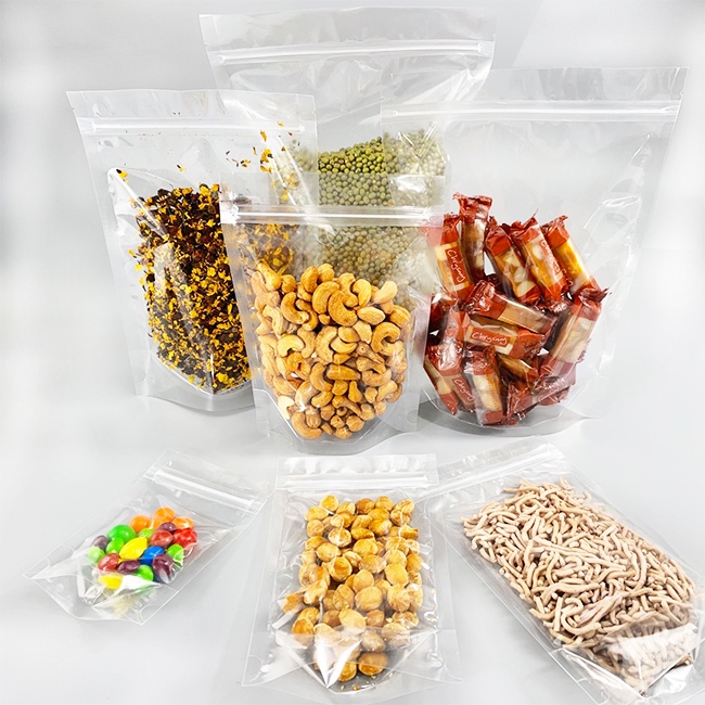 透明 拉骨袋 (自立-100入) 封口袋 自封袋 密封袋 茶葉袋 夾鏈袋 站立袋 包裝袋 牛軋糖袋【S660008】-細節圖8