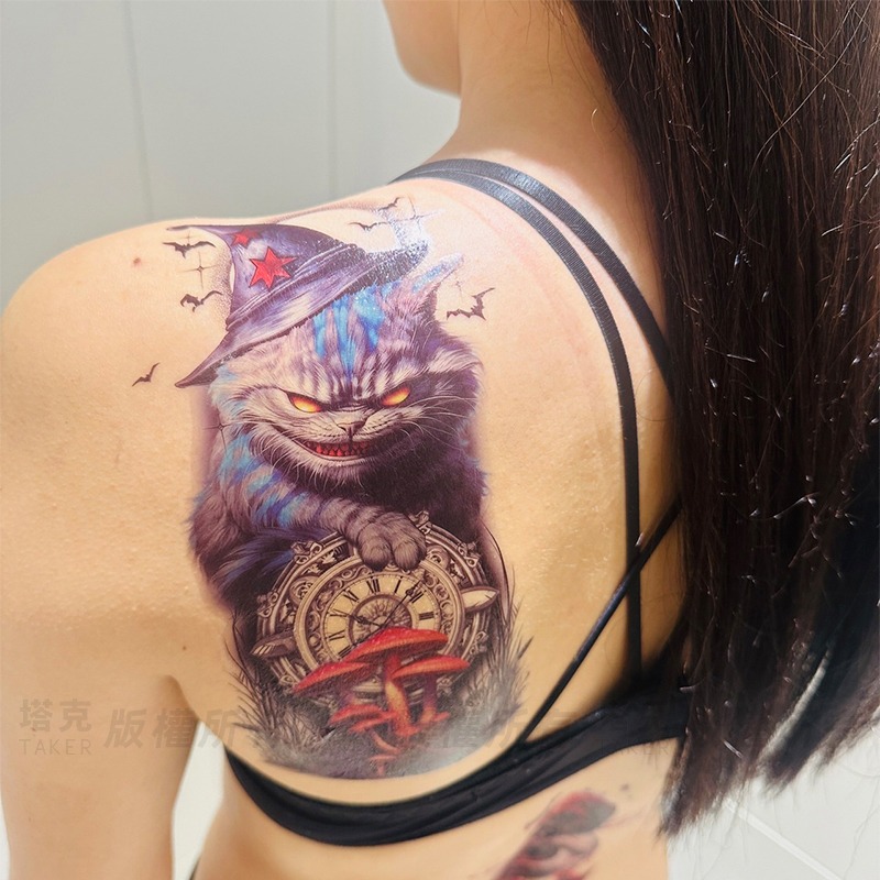 半甲 紋身貼紙 紋身貼 刺青貼 花臂紋身 (彩色-8款) 手臂刺青 一次性貼紙 臉貼 防水貼【W11005101】-細節圖5