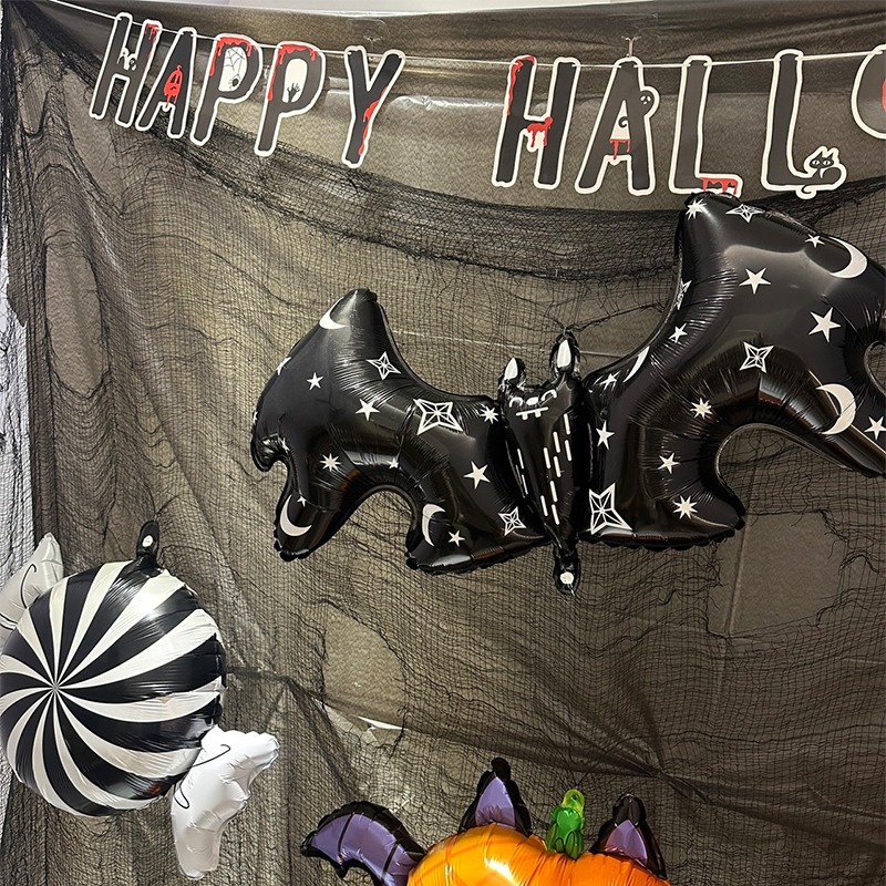 萬聖節 造型氣球 鋁箔氣球 (蝙蝠糖果) 卡通氣球 南瓜氣球 空飄氣球 派對 布置 告白氣球【P110127】-細節圖5