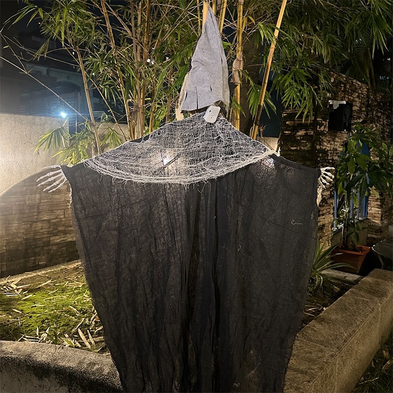 萬聖節 骷髏掛鬼 吊鬼 (戴帽骷髏) 200cm 巫婆鬼 骷髏頭 逃脫遊戲 鬼屋布置 恐怖裝飾【W440020】-細節圖8