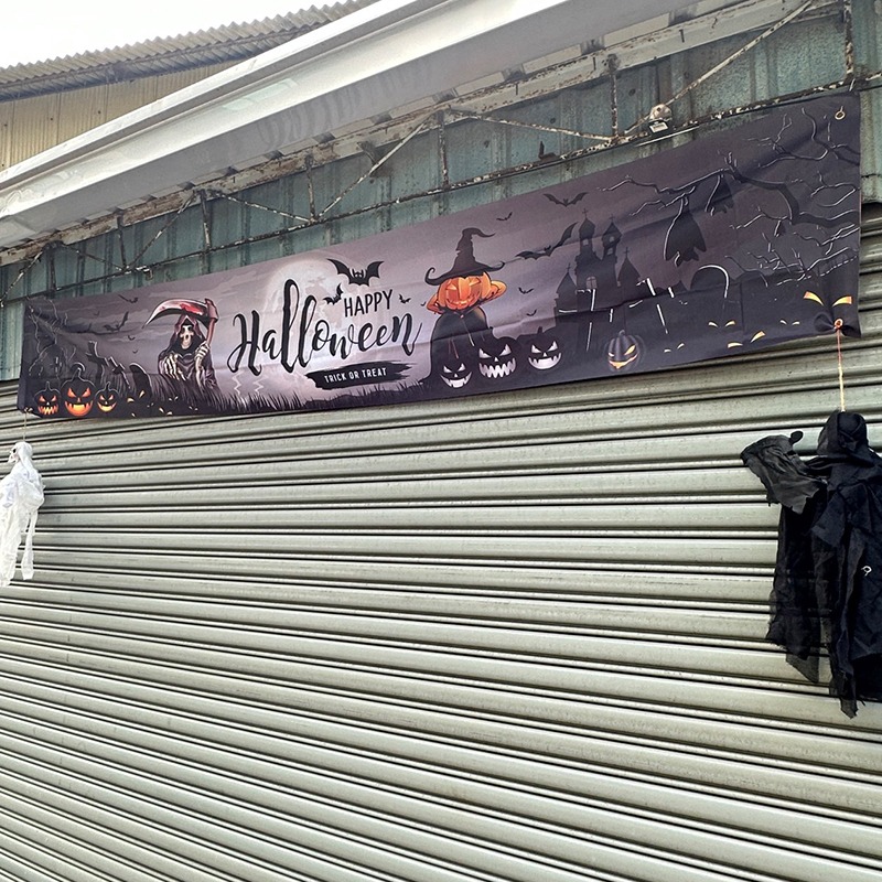 萬聖節 橫布條 紅布條 (超長款-300cm) 門口布條 拉旗 掛布 掛旗 戶外布條 拍照背景【W440100】-細節圖9