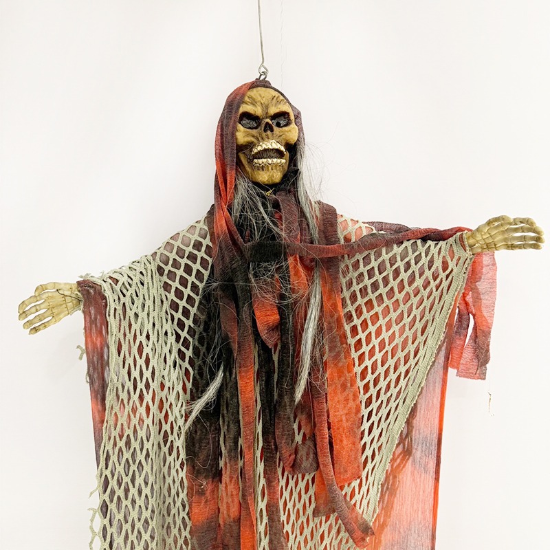 萬聖節 開心旋轉鬼 小吊鬼 骷髏鬼 鬼新娘 整人玩具 骷髏頭 逃脫遊戲 鬼屋布置 恐怖裝飾【W440006】-細節圖8