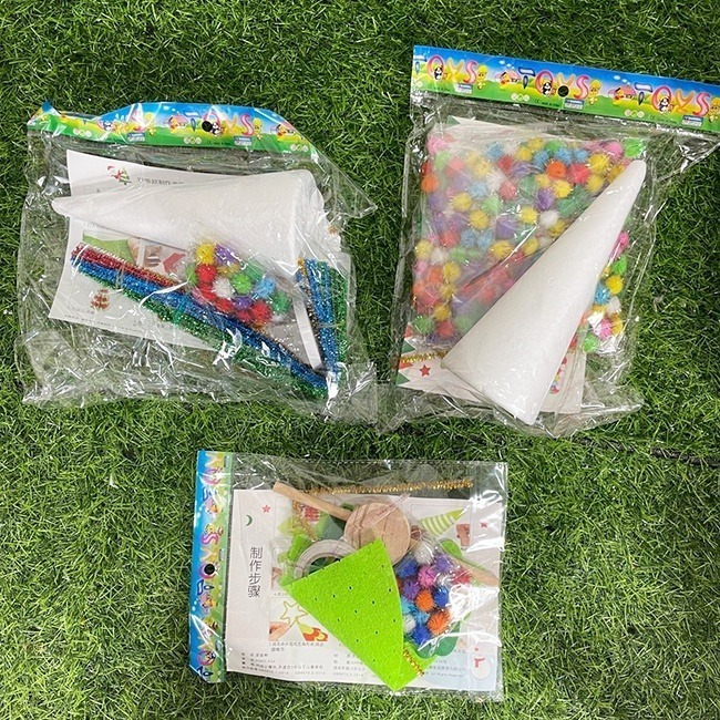 DIY 聖誕樹 材料包 (大號/3款) 手工藝 聖誕節 手作 聖誕禮物 美勞套組 保麗龍 裝飾 擺設【M110026】-細節圖8