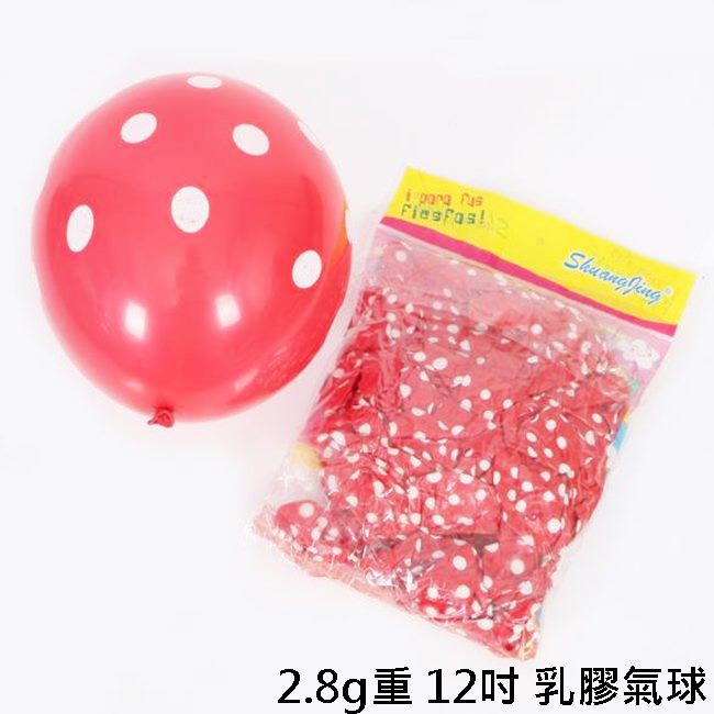 紅+綠氣球 聖誕節 點點氣球 圓點氣球 (12吋/10入)圓型氣球 空飄 氣球 聖誕節氣球 紅綠耶誕-細節圖3