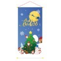 聖誕布條 5款(84cm) 天花板掛旗 旗幟 聖誕節 長條掛布 布掛旗 聖誕老人 雪人 裝飾居家-規格圖9
