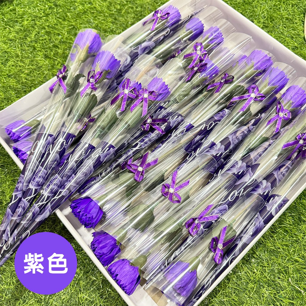 香皂花 康乃馨 母親節 (37cm帶鑽款) 送禮 婚禮小物 人造花 乾燥花 情人節 畢業禮物 假花【S770018】-規格圖9