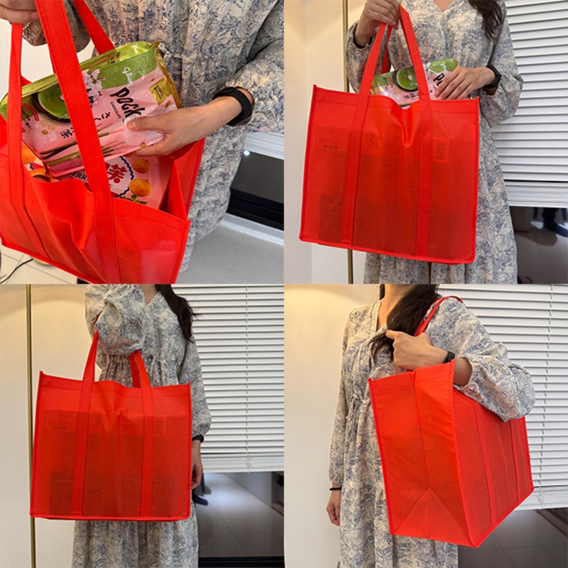 印LOGO 購物袋 不織布 手提袋 (雙條 20cm寬) 方底 便當袋 大容量 環保袋 提貨袋【S330248】-細節圖7