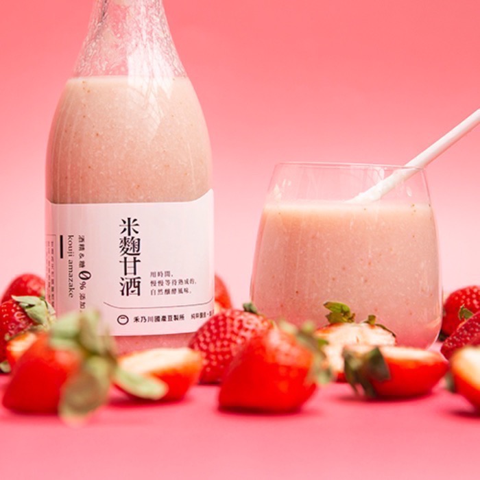 【7-11門市團購】禾乃川草莓甘酒 500ml（季節限定)(非酒精性飲品)-細節圖5