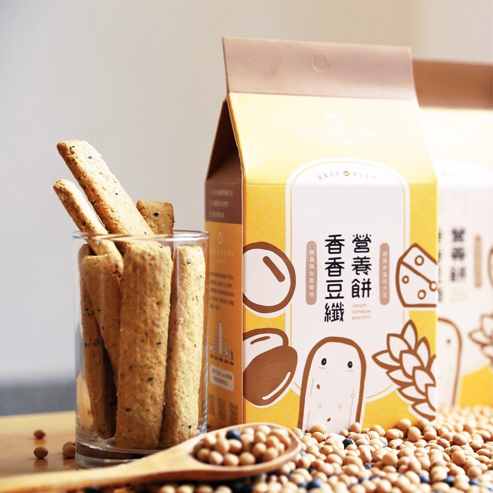 【禾乃川】香香豆纖營養餅x4盒加贈碧螺春茶糖105gX1包-細節圖2