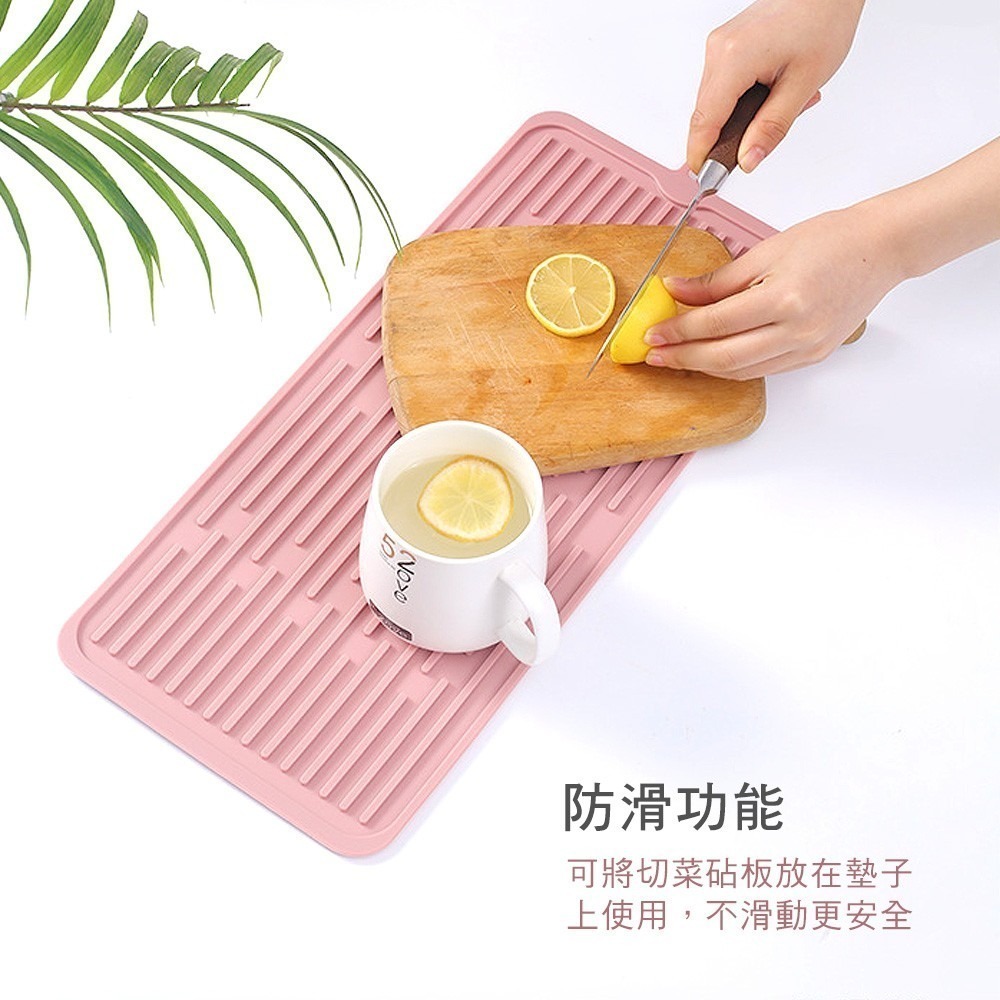 【小鵲幸】可吊掛加厚矽膠瀝水墊 北歐風 防滑矽膠墊 矽膠隔熱墊 可吊掛 防燙墊 鍋墊 碗筷餐具墊-細節圖2