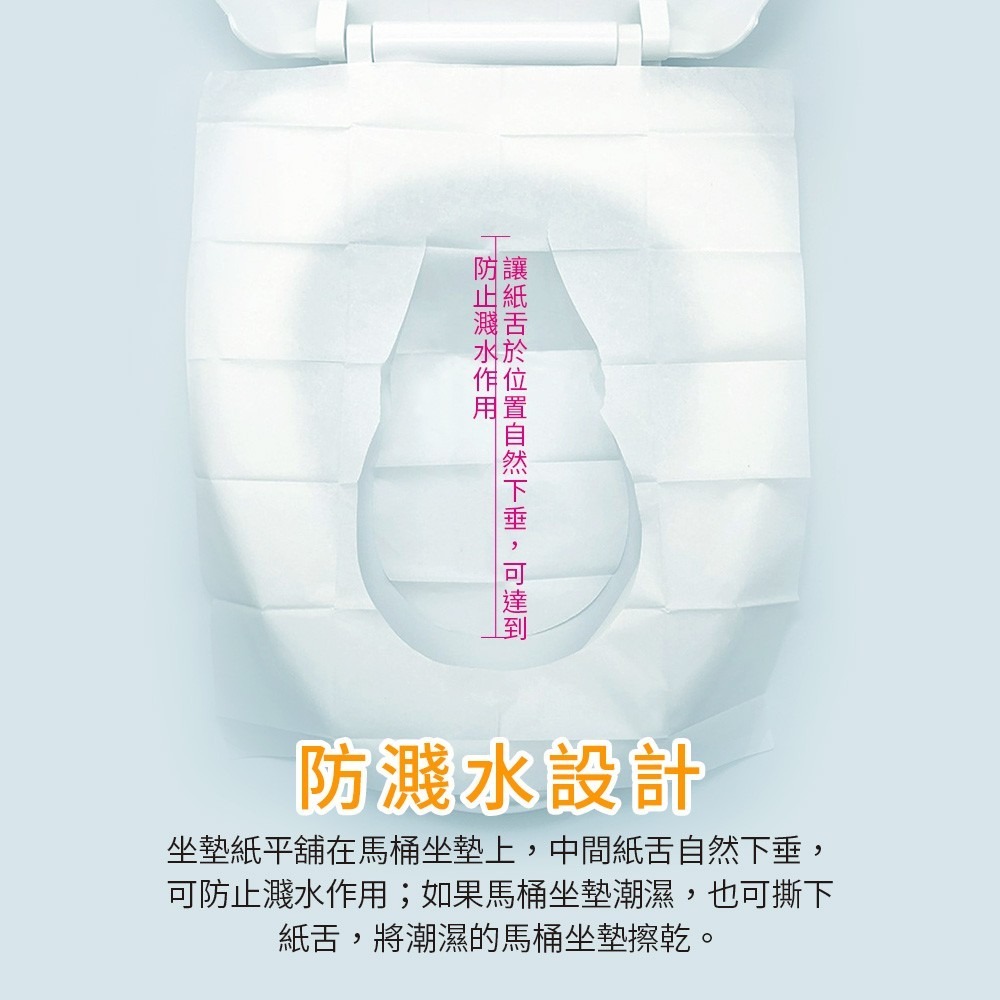 ⚡台灣現貨⚡一次性可溶水馬桶坐墊紙 馬桶紙 拋棄式 隨身攜帶 個人衛生 旅遊-細節圖4
