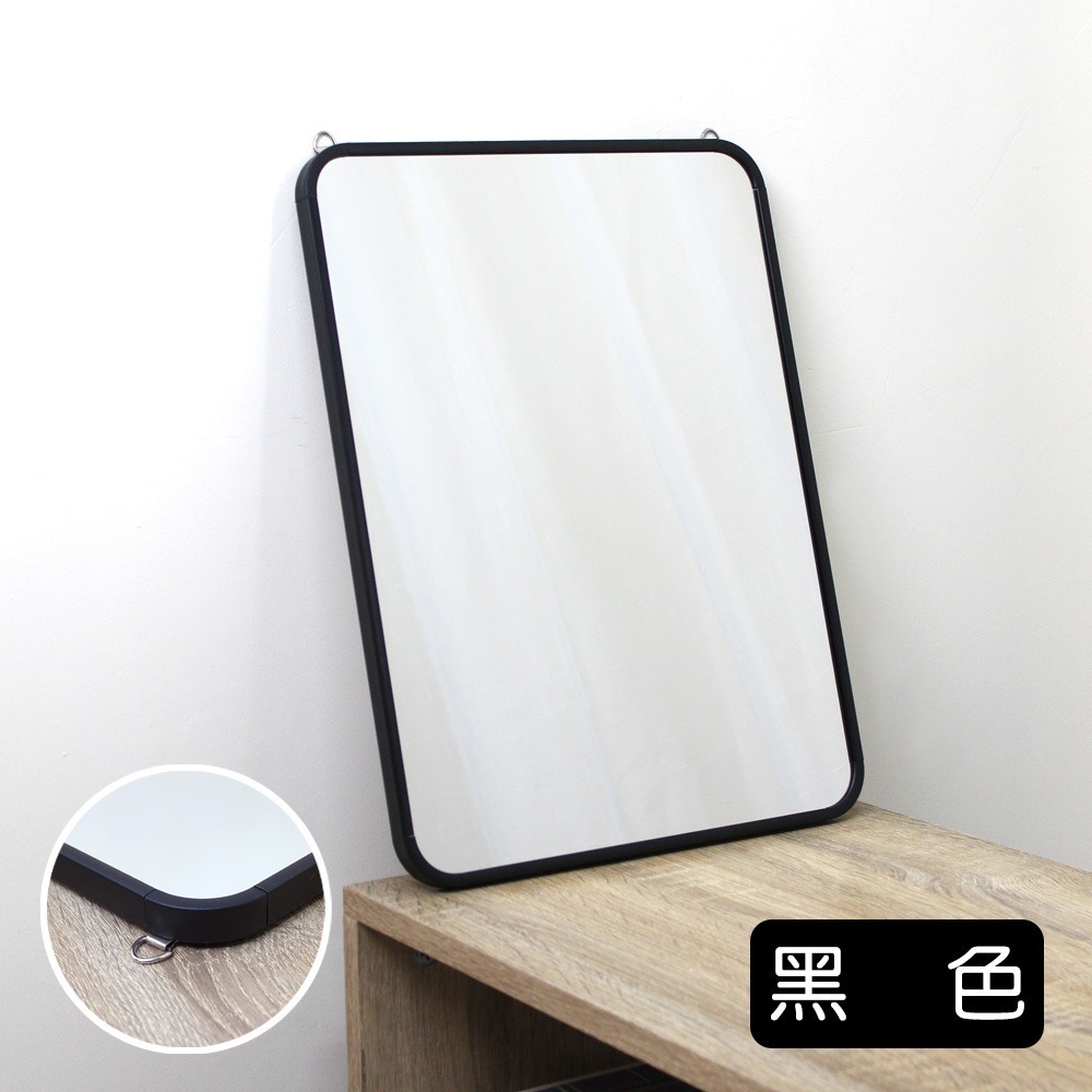 【小鵲幸】免打釘40x30cm膠框壁掛鏡（附掛鈎貼片） ★台灣製造★-規格圖6