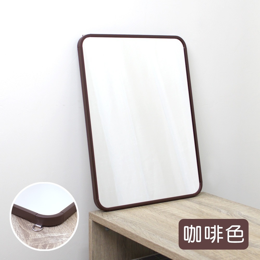 【小鵲幸】免打釘40x30cm膠框壁掛鏡（附掛鈎貼片） ★台灣製造★-規格圖6