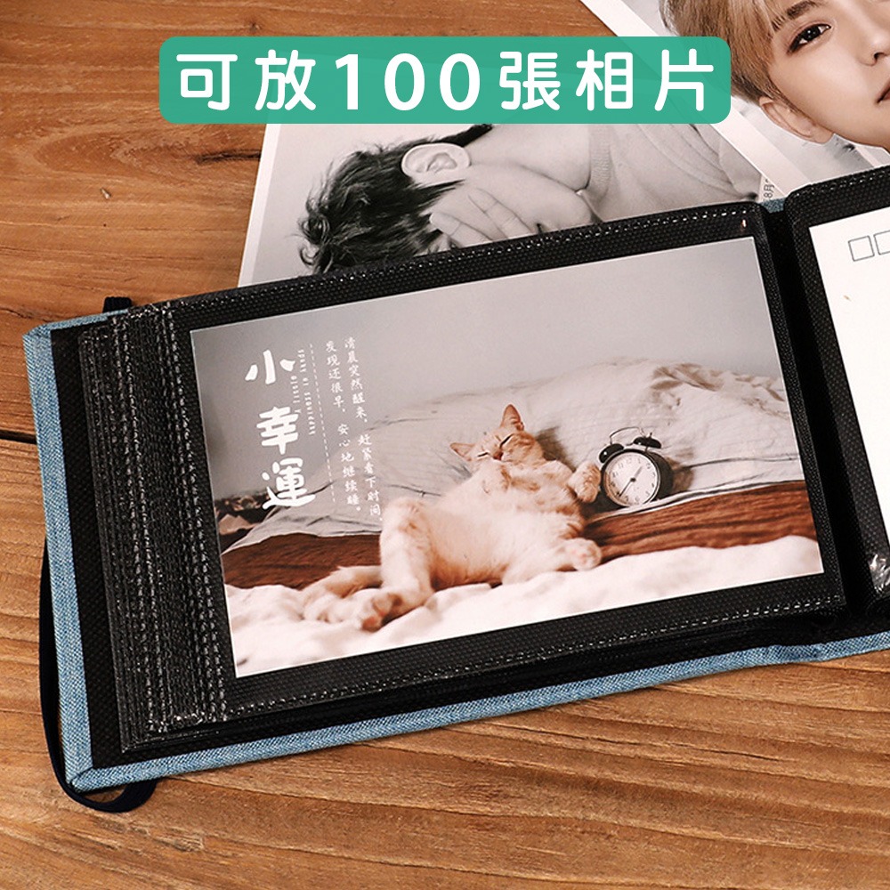 【小鵲幸】布藝封面相簿 綁繩相簿 6吋相片收集本-細節圖2