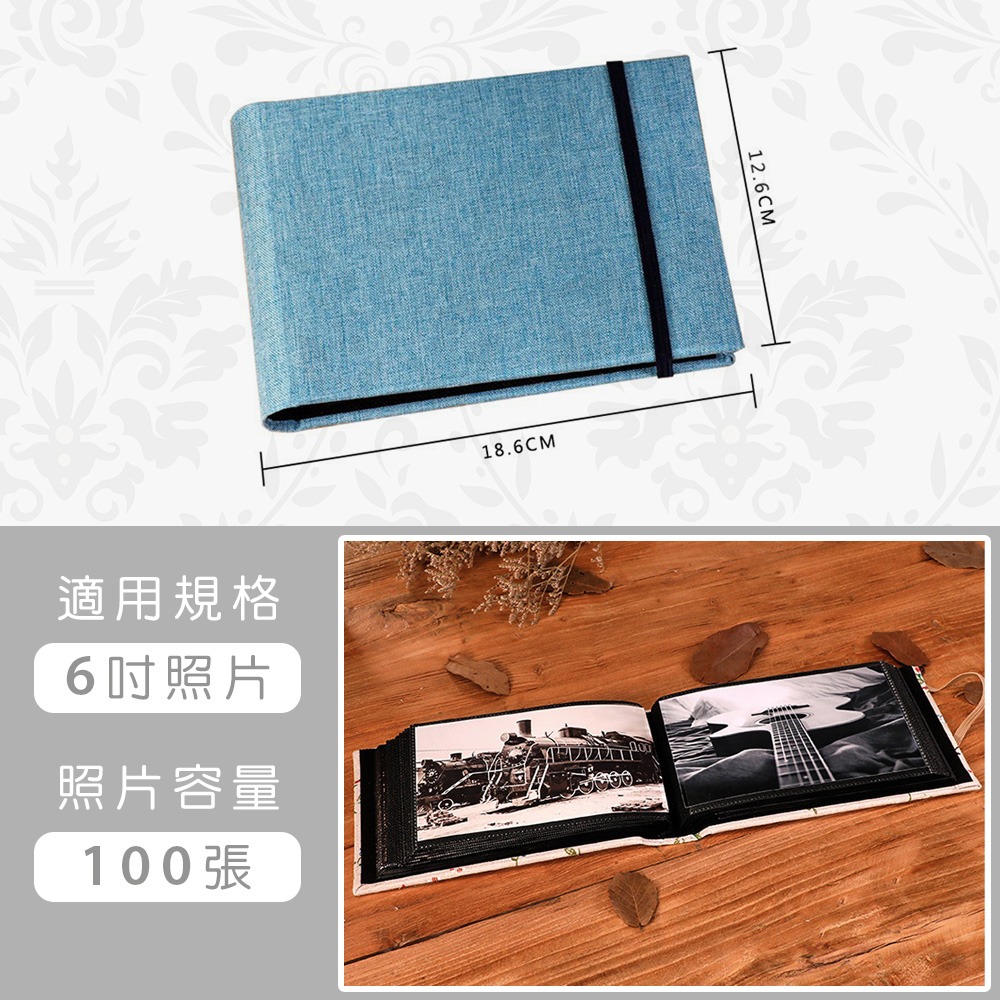 【小鵲幸】布藝封面相簿 綁繩相簿 6吋相片收集本-細節圖6