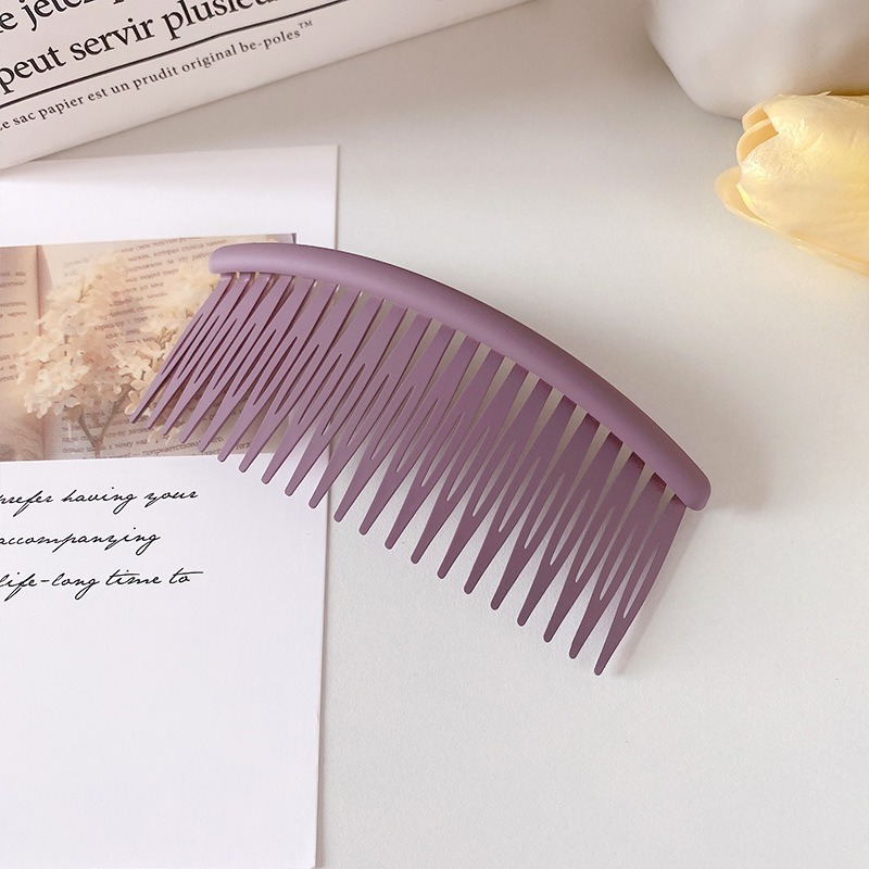 【小鵲幸】磨砂風流海插梳 碎髮整理神器 多款顏色 頭髮整理 韓風-規格圖5