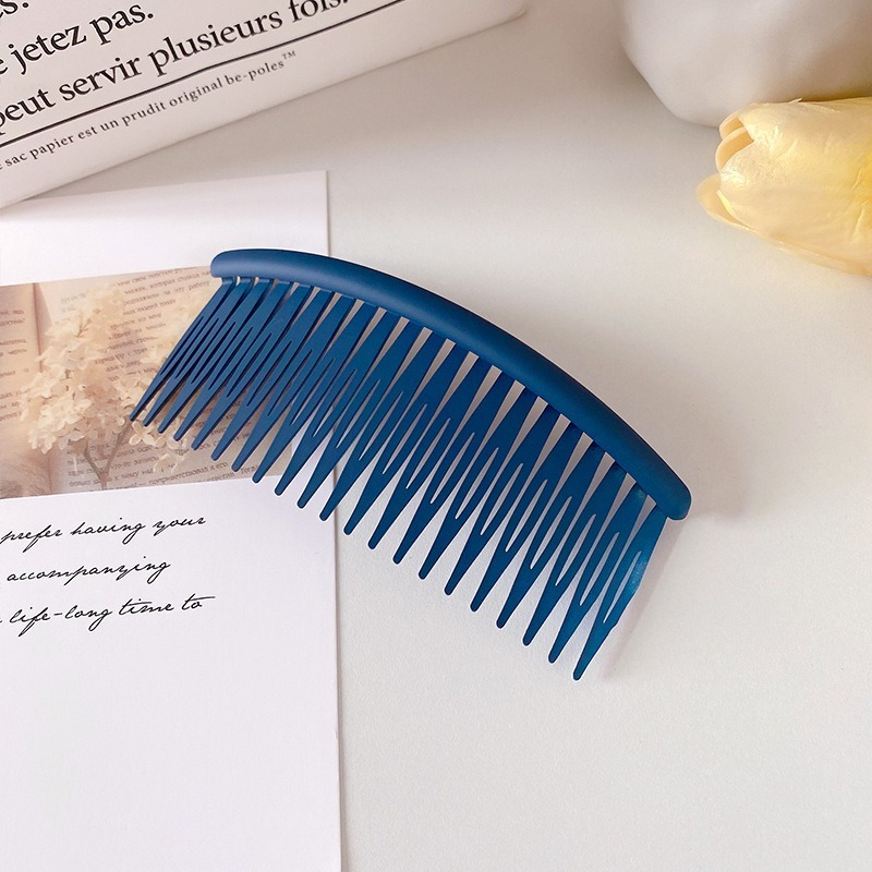 【小鵲幸】磨砂風流海插梳 碎髮整理神器 多款顏色 頭髮整理 韓風-規格圖5