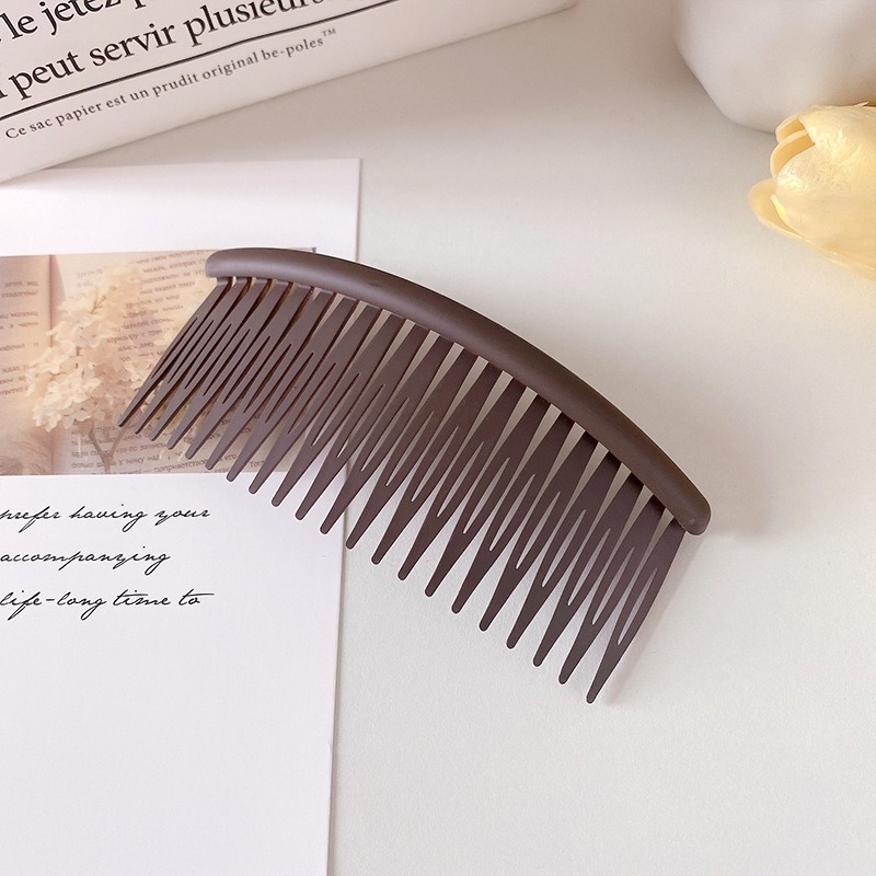 【小鵲幸】磨砂風流海插梳 碎髮整理神器 多款顏色 頭髮整理 韓風-規格圖5