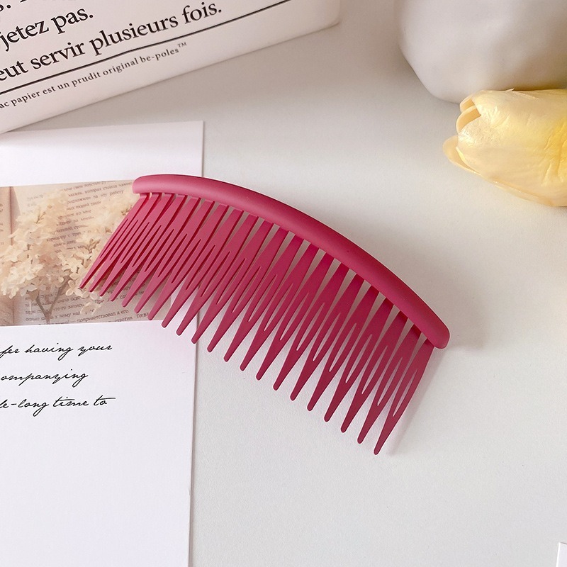 【小鵲幸】磨砂風流海插梳 碎髮整理神器 多款顏色 頭髮整理 韓風-規格圖5