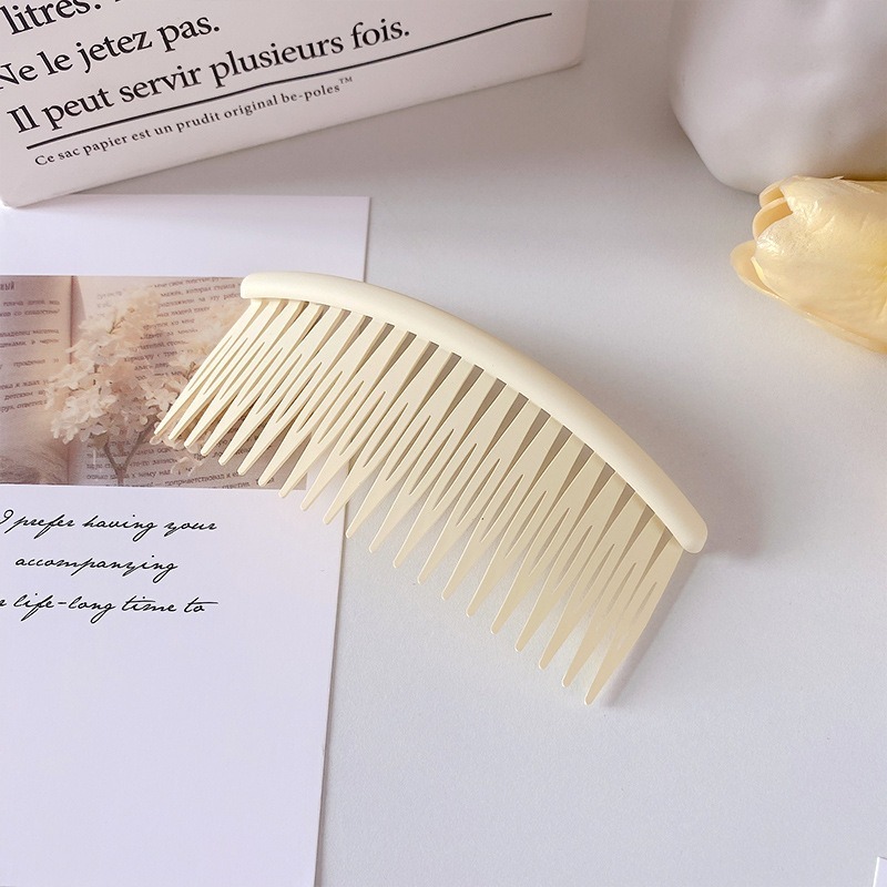 11公分磨砂插梳《米白色》