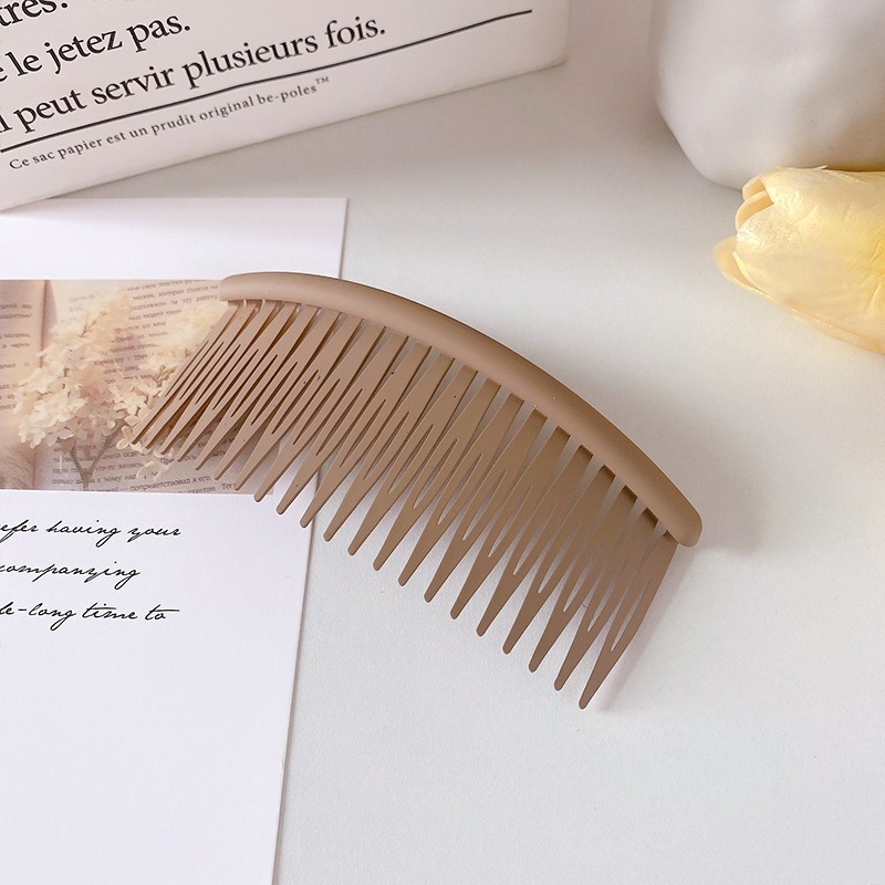 【小鵲幸】磨砂風流海插梳 碎髮整理神器 多款顏色 頭髮整理 韓風-規格圖5
