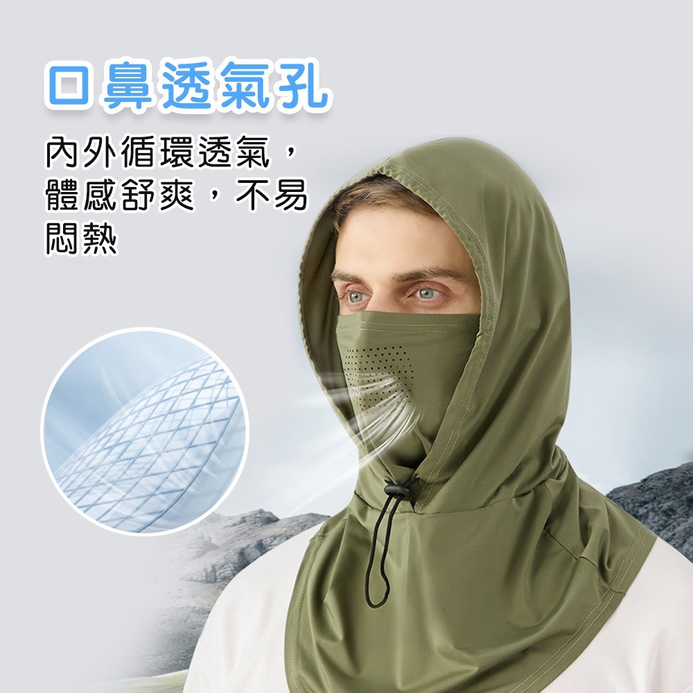 【小鵲幸】三合一涼感防曬頭套面罩 三款顏色可選-細節圖5