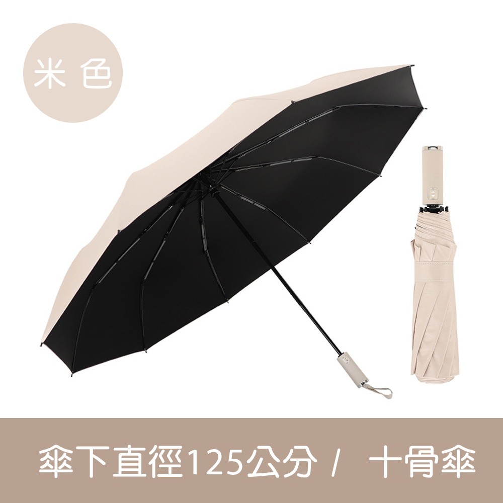 【小鵲幸】晴雨二用自動摺疊傘 十骨傘 加大摺疊傘 四種顏色-規格圖8