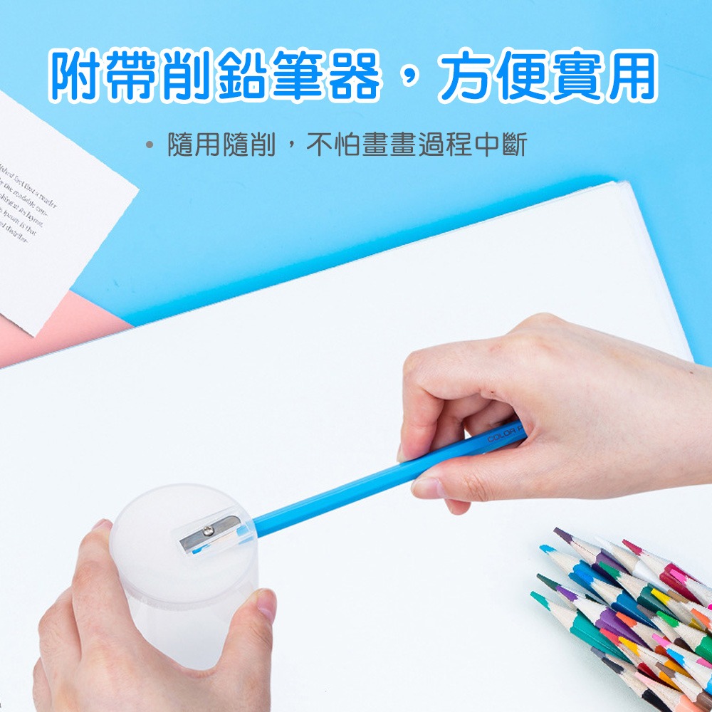 【小鵲幸】24色油性彩色鉛筆 得力文具-細節圖5