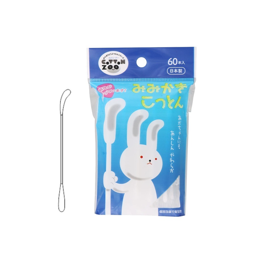 【COTTON ZOO】日本清潔棉棒系列-(耳勺式掏耳棉棒/無香嬰兒油寶寶清潔棉棒/木醣醇兒童專用棉棒)-細節圖3