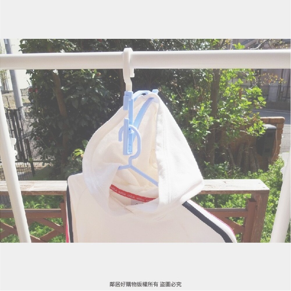 【KOKUBO小久保】連帽曬衣架 晾衣架 連帽衣物 帽T 大學T 吊掛收納-細節圖5