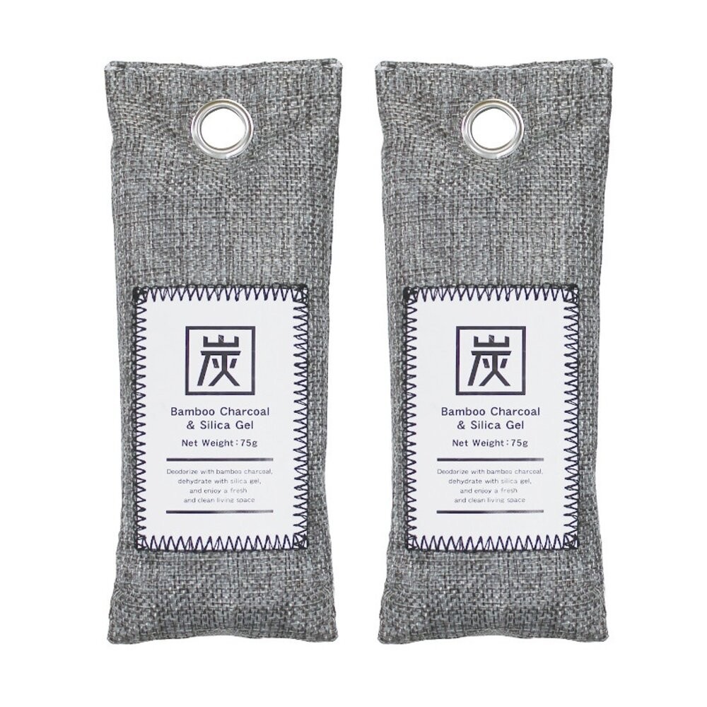 【KOKUBO小久保】竹炭除濕消臭袋75g×2 鞋子除臭 潮濕 可重複利用-細節圖4