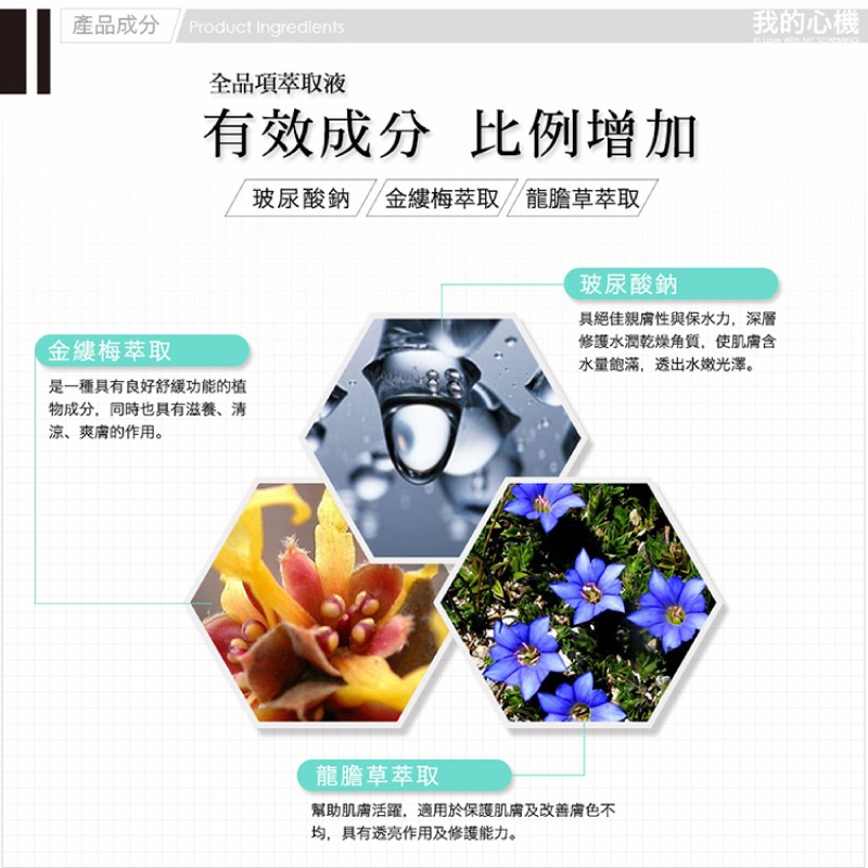 【我的心機】隱形術蠶絲面膜5入-(燕窩膠原蛋白保濕/淨化調理毛孔緊緻/玫瑰花露保濕水嫩/玻尿酸集水保濕)-細節圖5