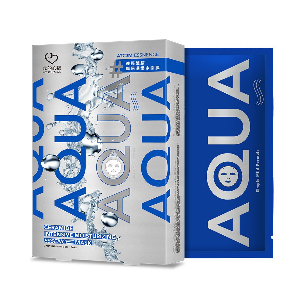 【我的心機】AQUA超爆水原子面膜6片入-(積雪草超水嫩/神經醯胺瞬保濕)-規格圖9