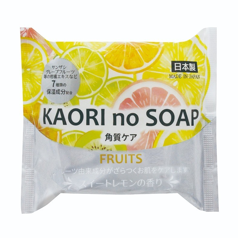 【紀陽除虫菊】KAORI no SOAP保濕沐浴洗面皂100g-(草本/海洋/水果/天然)-細節圖7