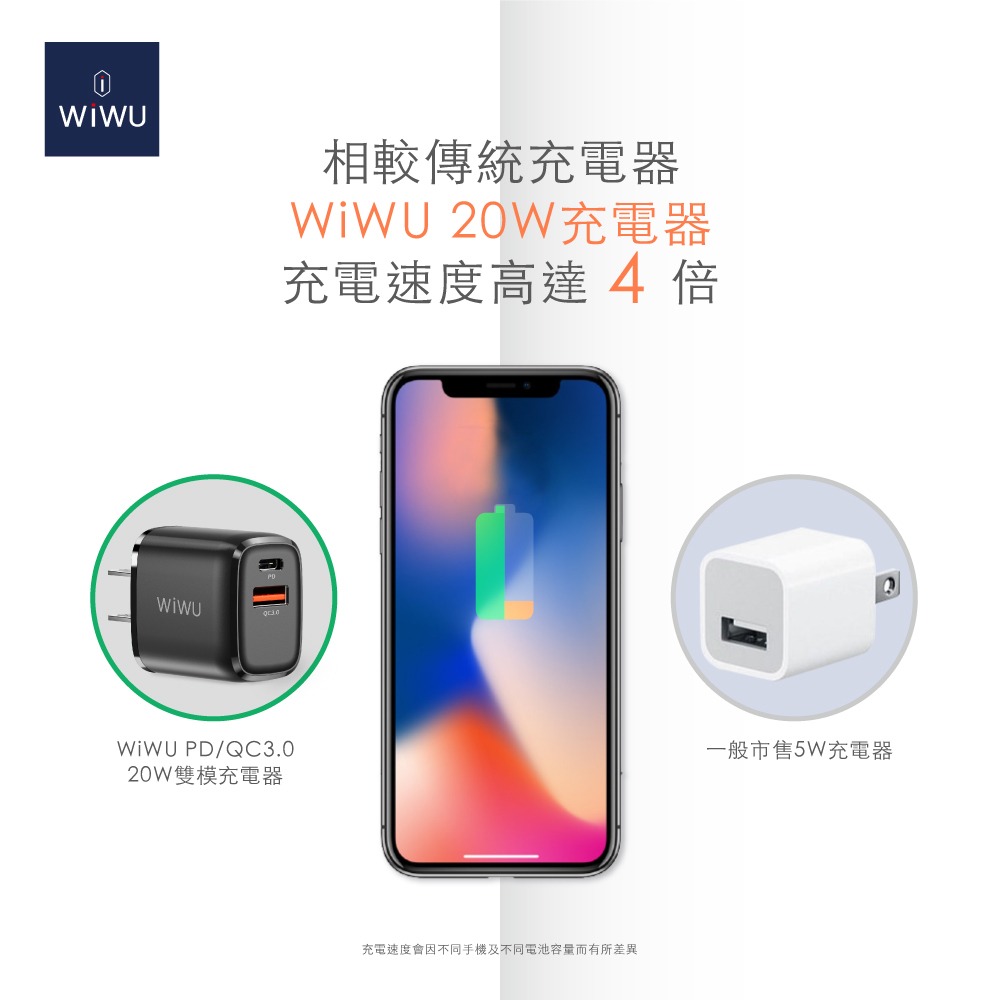 【WiWU】雙模快充電源供應器PDQC3.0 20W-細節圖6