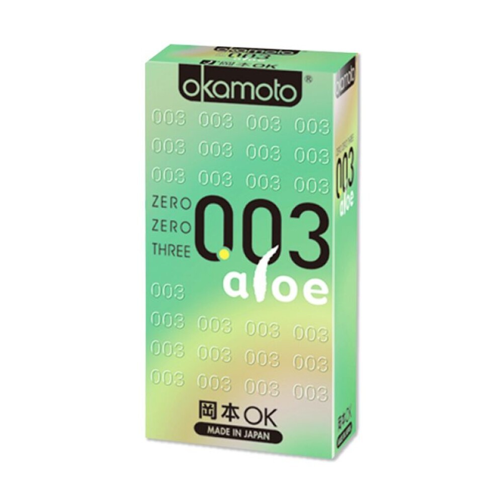 【okamoto 岡本】003極薄系列 保險套10入-(RF極薄貼身/玻尿酸水潤/蘆薈極潤/LR超潤滑)-細節圖7