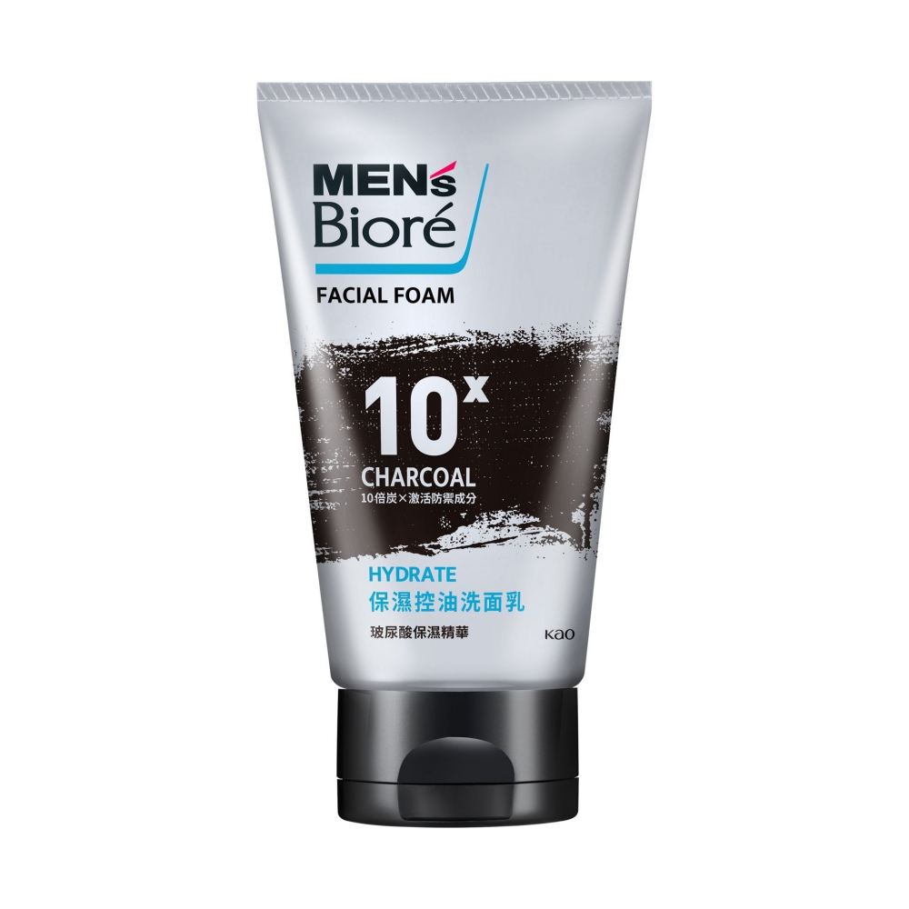【MEN＇s Biore】10倍炭控油洗面乳100g-(痘痘調理/保濕控油/深層控油/抗黑頭粉刺)-細節圖7