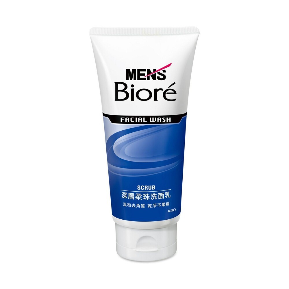 【MEN's Biore】男性專用洗面乳100g-(沁涼淨油/深層柔珠/黑白柔珠)-細節圖7