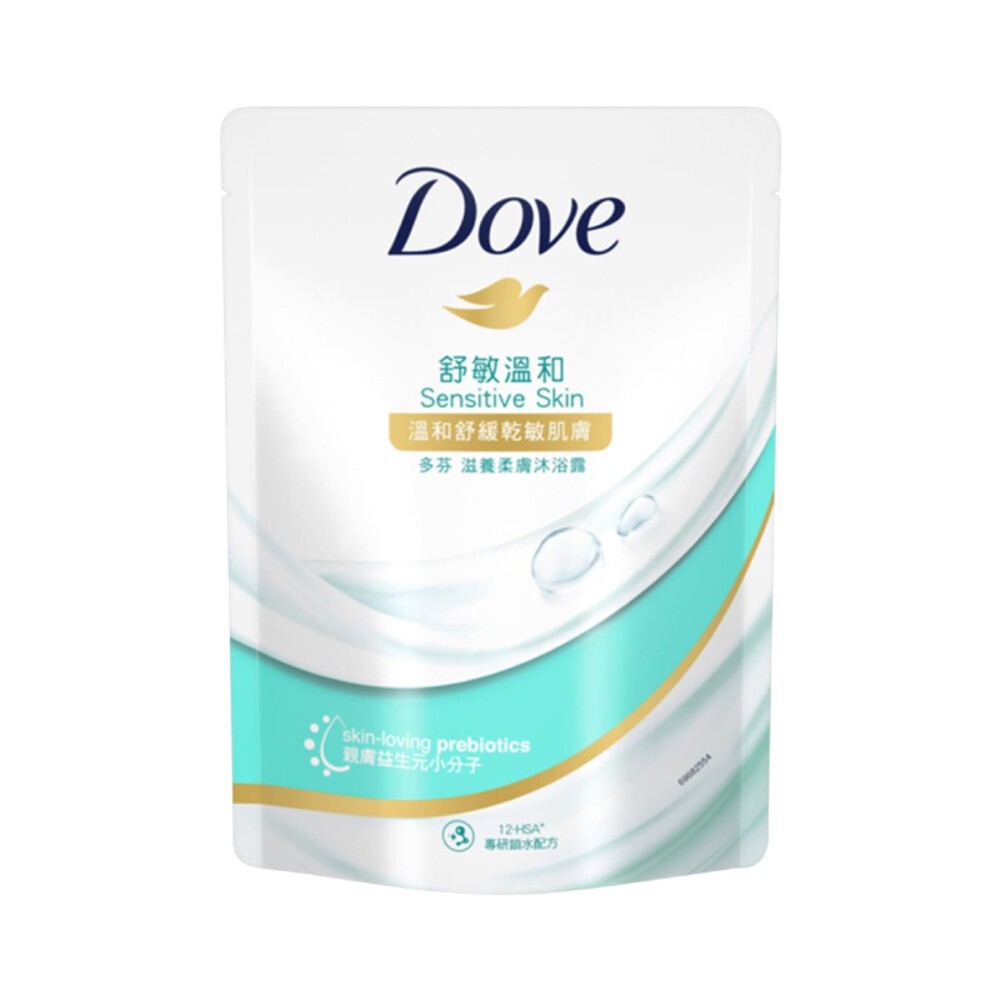 【DOVE多芬】沐浴乳補充包580g-(滋養柔嫩/舒敏溫和/清爽水嫩/桃悅水透)-規格圖6