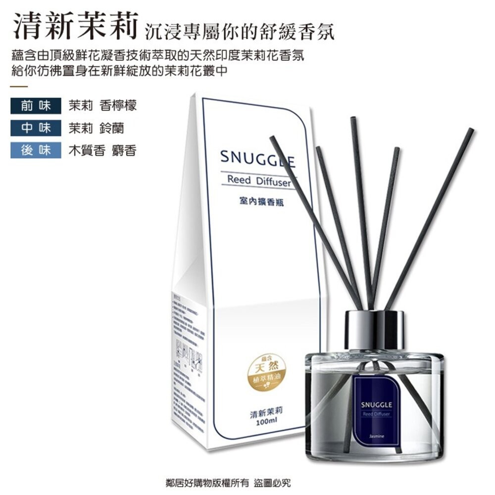【熊寶貝】香氛室內擴香100ml-(氣質小蒼蘭/清新茉莉/沉靜雪松/愉悅鼠尾草/舒緩橙花/療癒白茶)-細節圖3