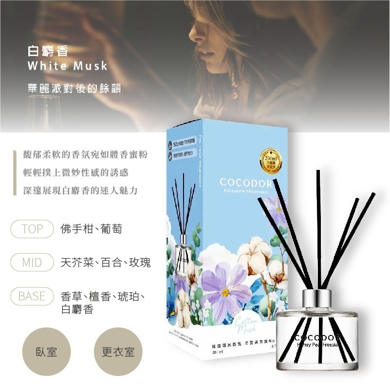韓國【cocodor】經典擴香瓶200mL/補充200ml-多種香味選擇-規格圖11