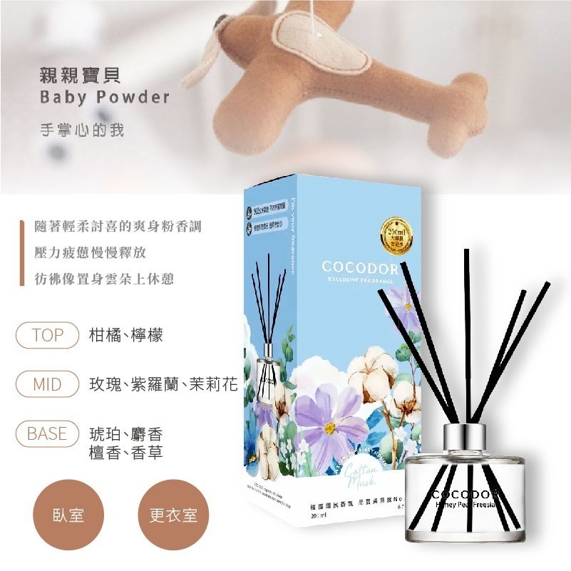 韓國【cocodor】經典擴香瓶200mL/補充200ml-多種香味選擇-規格圖11