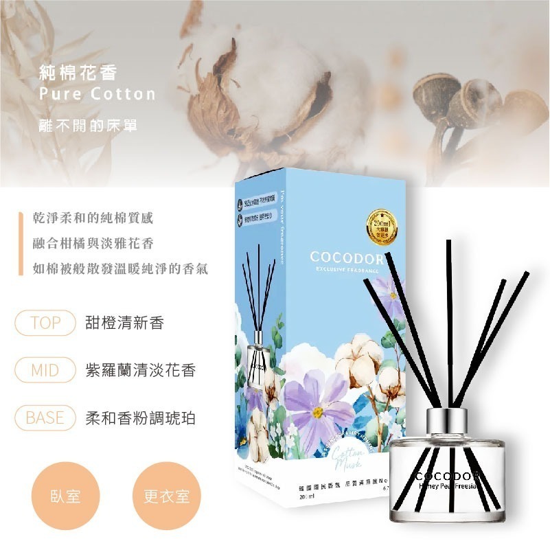 韓國【cocodor】經典擴香瓶200mL/補充200ml-多種香味選擇-規格圖11