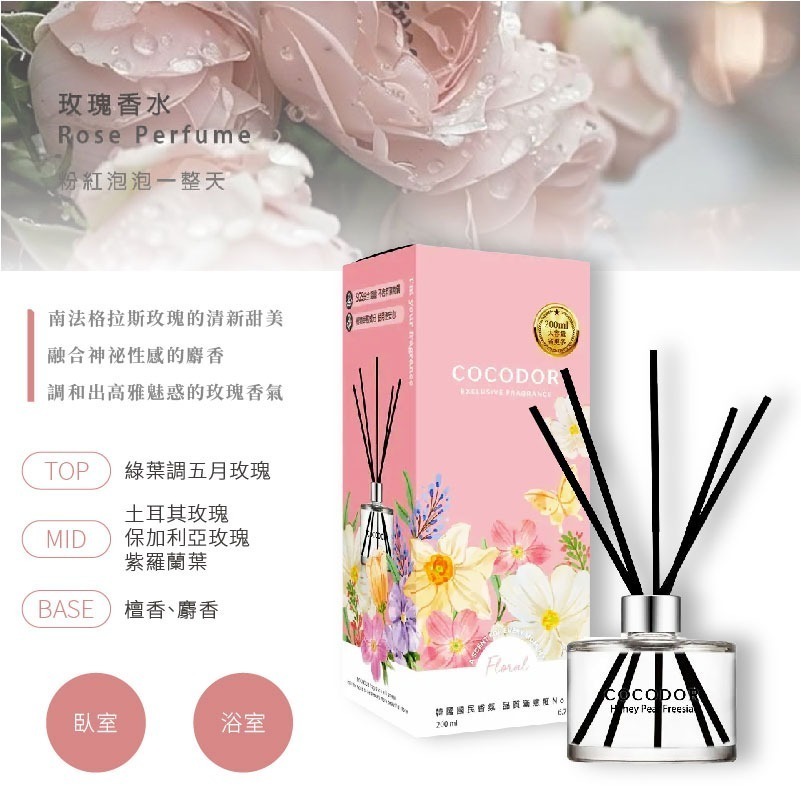 韓國【cocodor】經典擴香瓶200mL/補充200ml-多種香味選擇-規格圖11