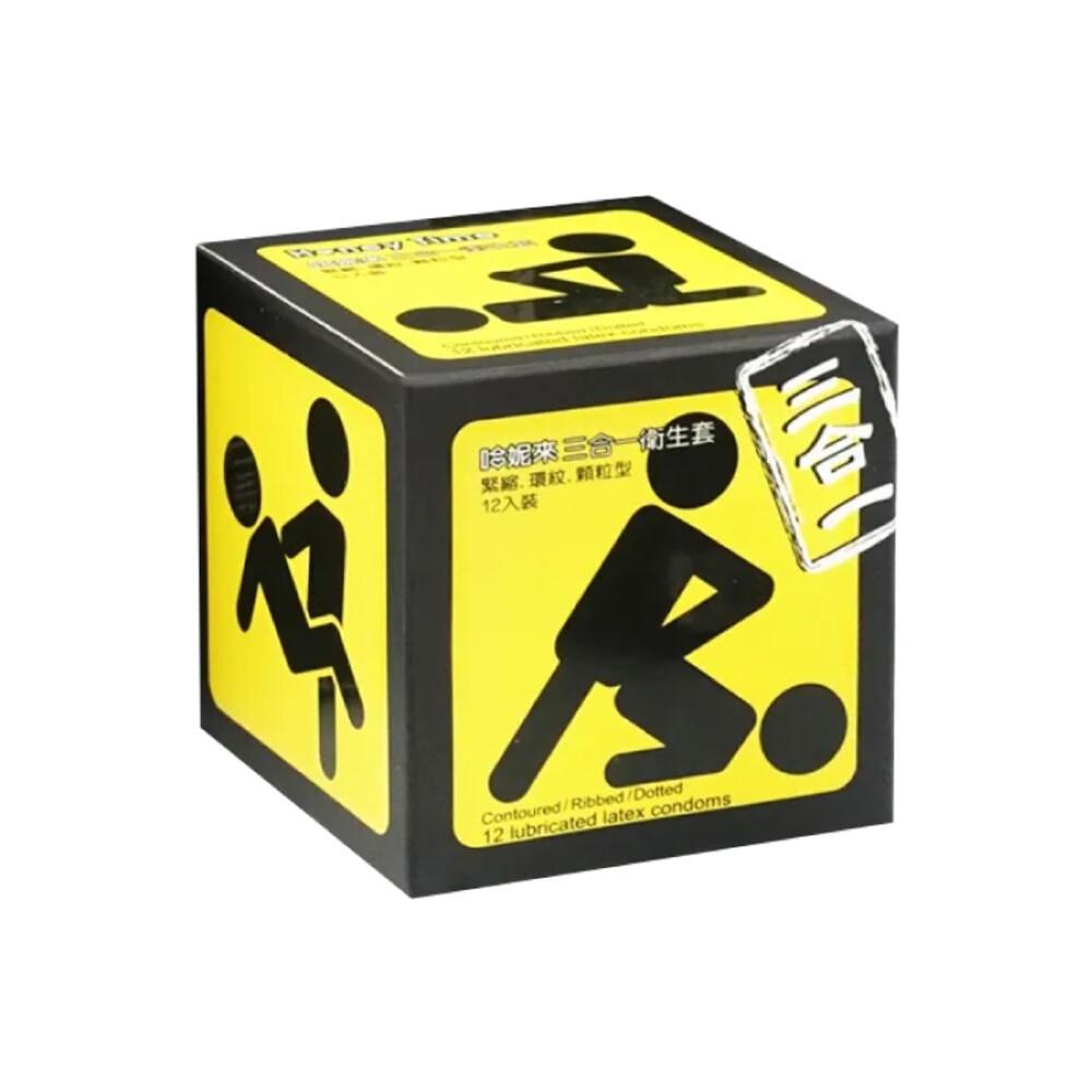 【Honey Time哈妮來】樂活套保險套-三合一/虎牙型/混合裝-規格圖1