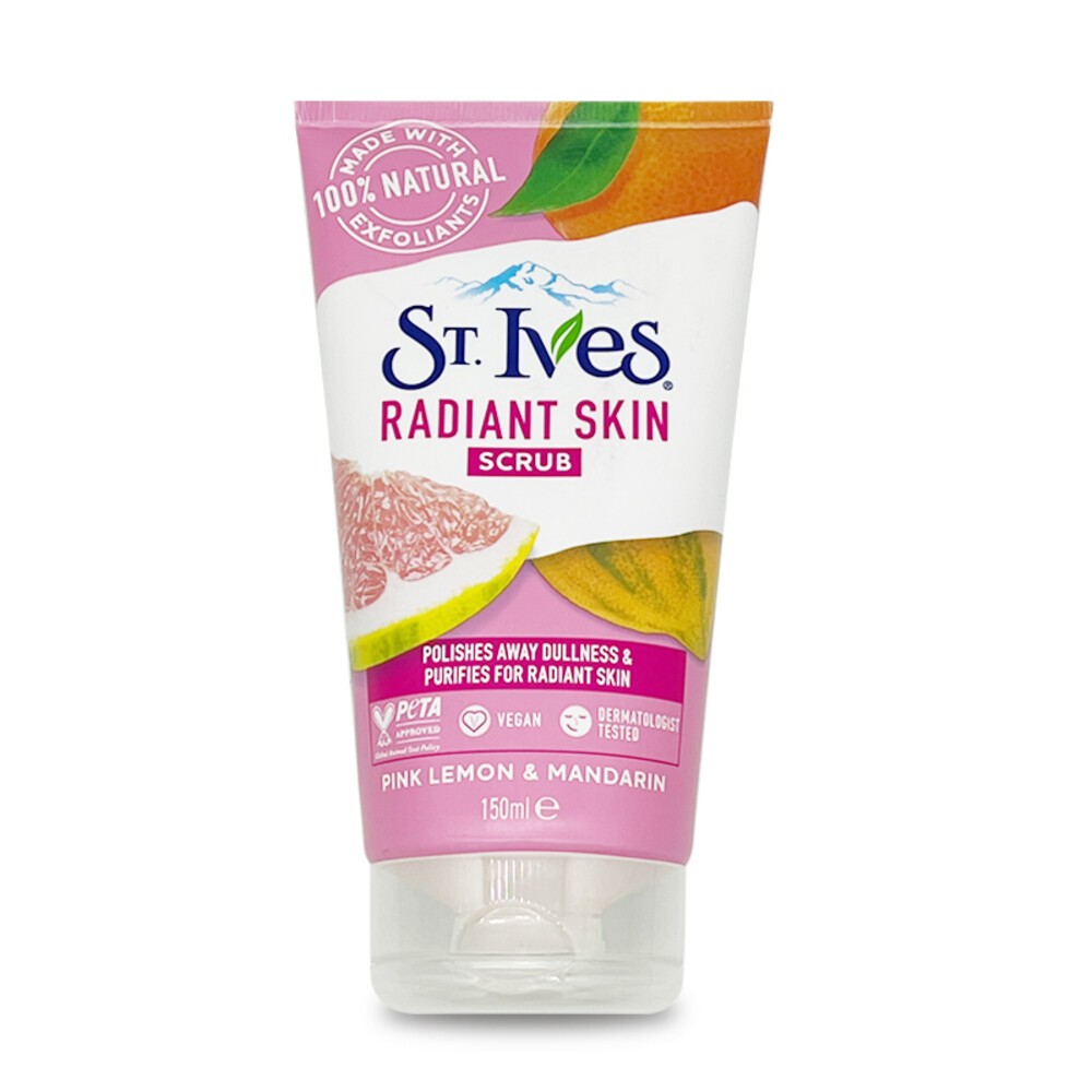 短效期良品【St.Ives】臉部潔面磨砂膏150g-(杏桃/檸檬柑橘/燕麥)-規格圖8