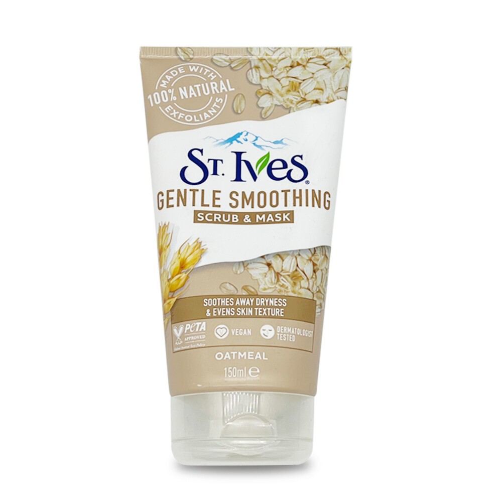 短效期良品【St.Ives】臉部潔面磨砂膏150g-(杏桃/檸檬柑橘/燕麥)-規格圖8
