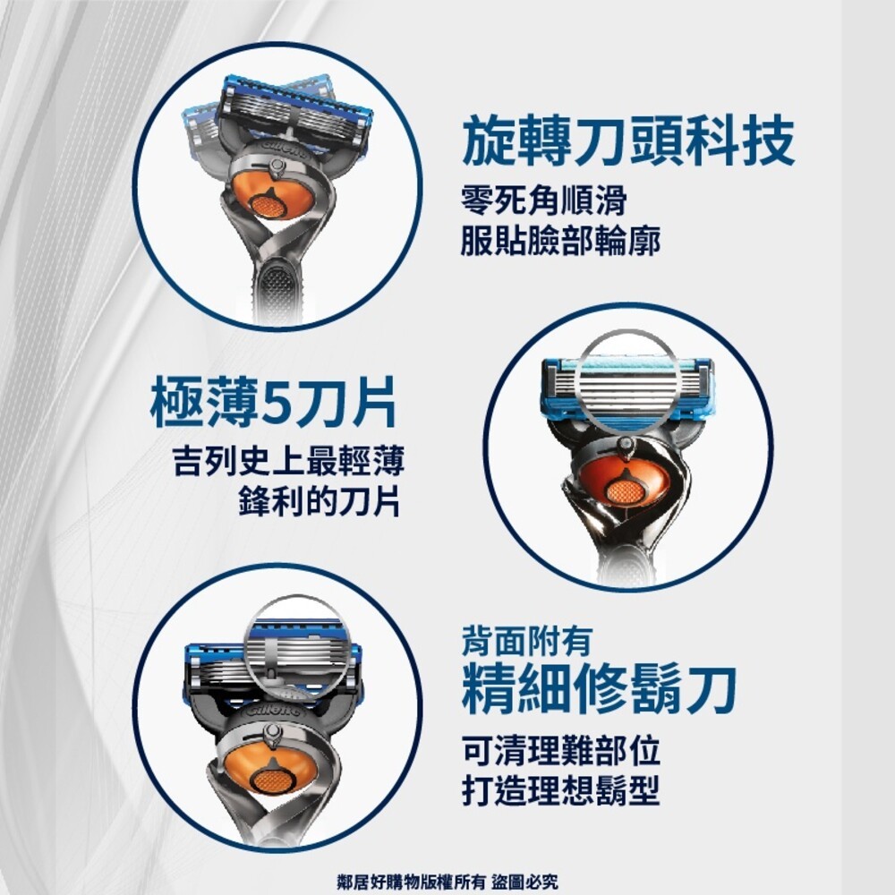 【Gillette吉列】無感Proglide剃鬍/刮鬍刀(1刀架1刀頭)【內有另賣補充】-細節圖5